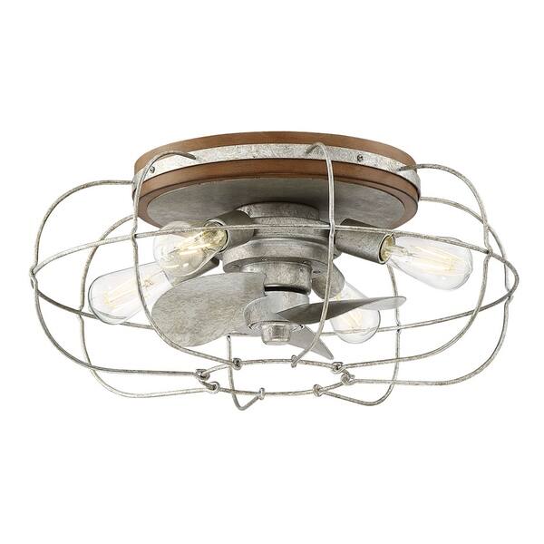 Shop Carbon Loft Melora 4 Light Galvanized Ceiling Fan