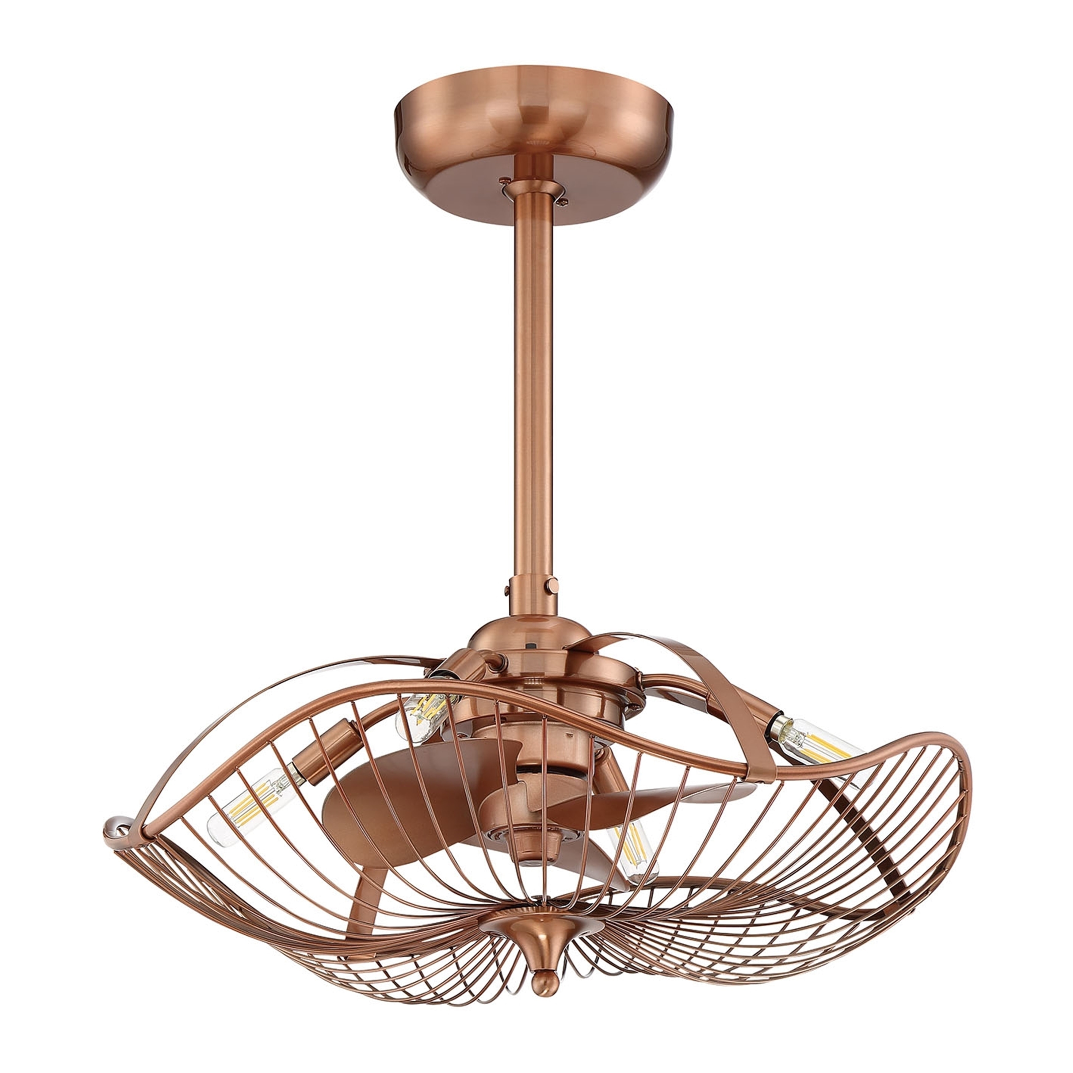 Auri 4 Light Rose Gold Ceiling Fan