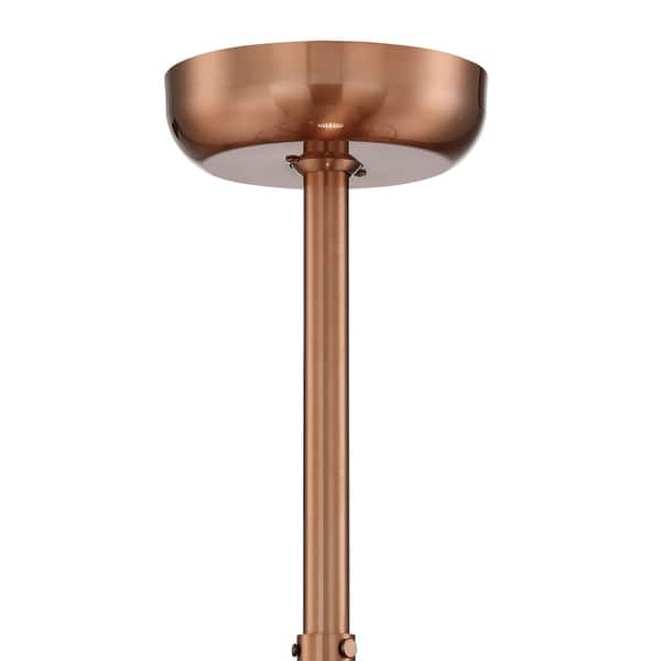 Shop Auri 4 Light Rose Gold Ceiling Fan Free Shipping