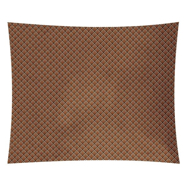Katelyn Elizabeth Black & Orange Reverse Ombre Geometric Pattern Tapestry