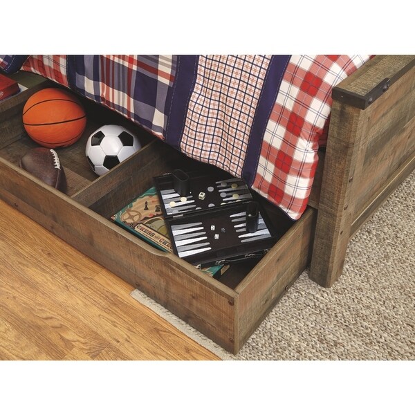 trinell twin trundle bed