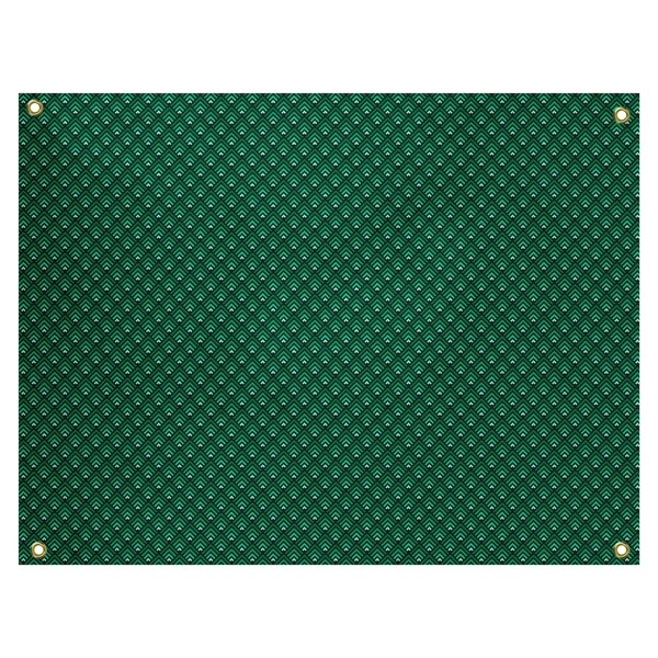 Katelyn Elizabeth Black & Green Ombre Geometric Pattern Tapestry In/Out