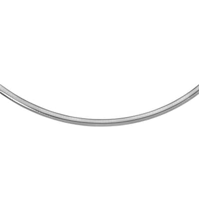 Sterling Silver Classic Omega Chain Necklace (6.0mm)