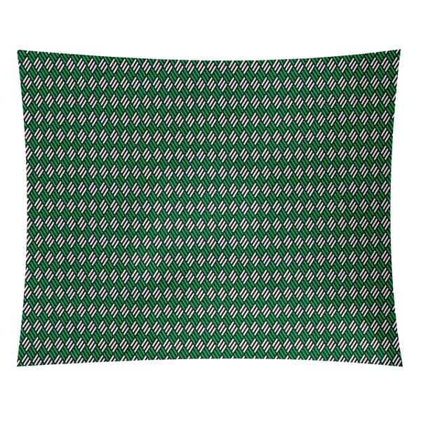 Katelyn Elizabeth Black & Green Stripe Diamonds Tapestry