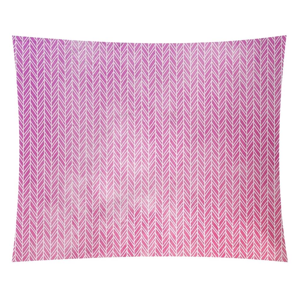 Katelyn Elizabeth Red & Purple Herringbone Pattern Tapestry