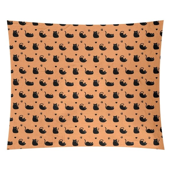Katelyn Elizabeth Orange Cat Pattern Tapestry