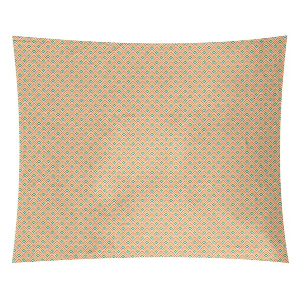 Katelyn Elizabeth Orange Pastel Ombre Geometric Pattern Tapestry