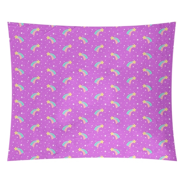 Katelyn Elizabeth Violet Shooting Stars Pattern Tapestry