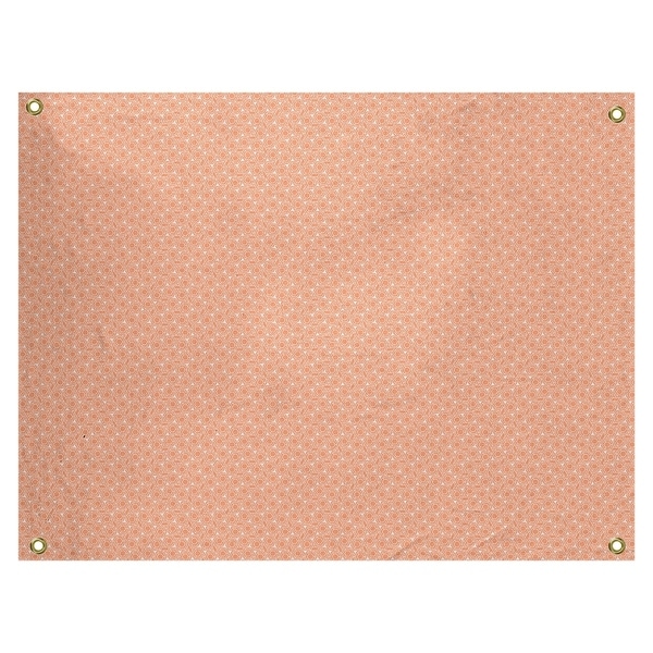 Katelyn Elizabeth Pastel Orange Hexagonal Lattice Tapestry In/Out