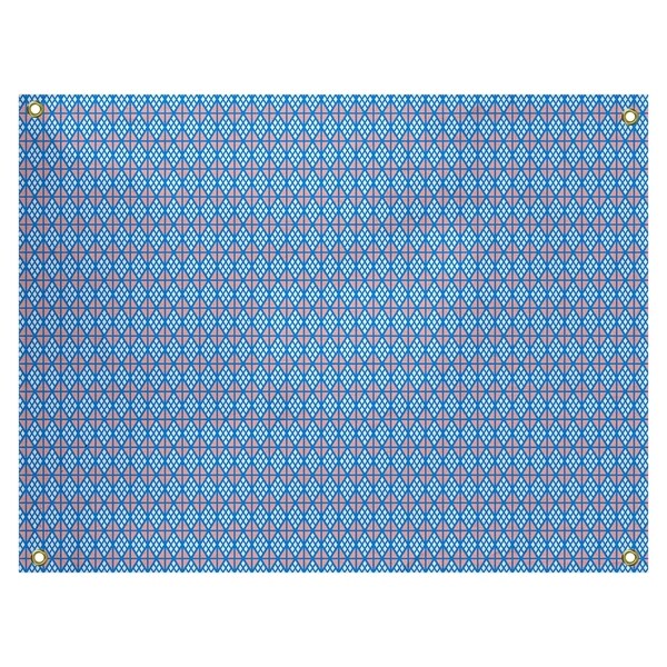 Katelyn Elizabeth Blue with Orange Diamonds Tapestry In/Out