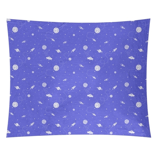 Katelyn Elizabeth Blue Outer Space Pattern Tapestry