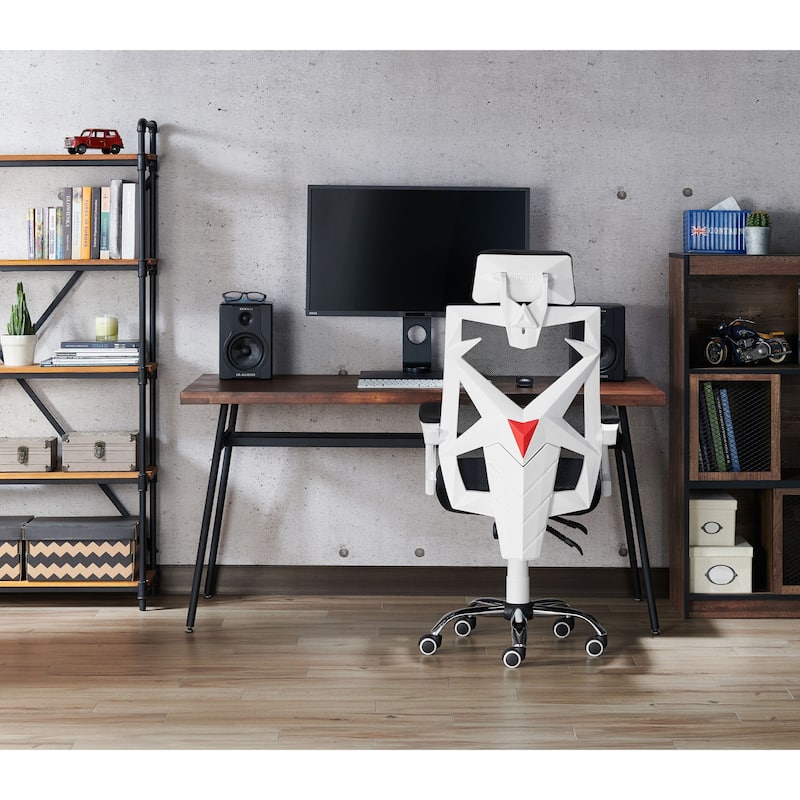 Gost Contemporary White Height Adjustable Desk Chair by Furniture of America