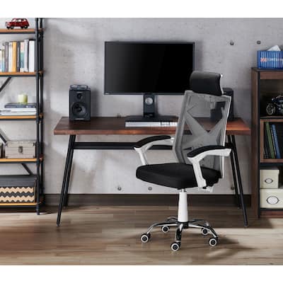 Gost Contemporary White Height Adjustable Desk Chair by Furniture of America