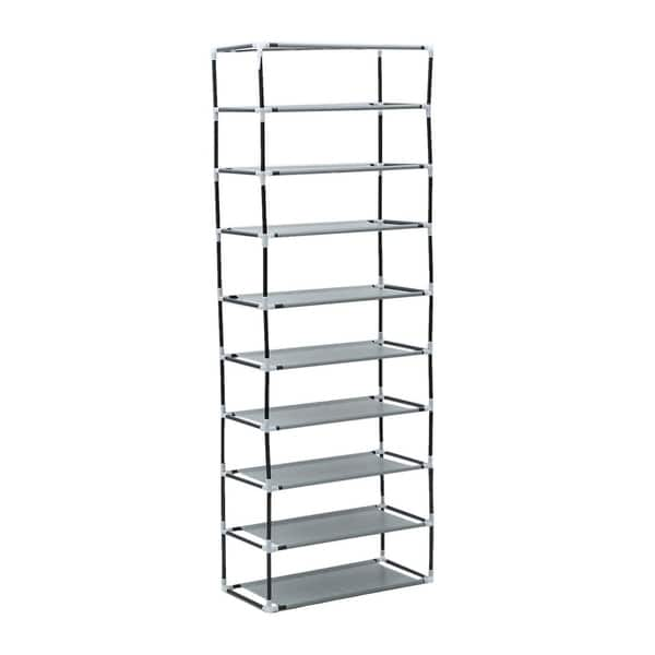 Shop Black Friday Deals On Metal Shoes Rack 5 10 Layer Shoes Stand Dust Shelves Storage Organizer Overstock 27407395