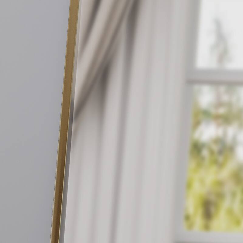 Pinefield Modern Rectangular Standing Mirror by Christopher Knight Home - Mirror, Gold
