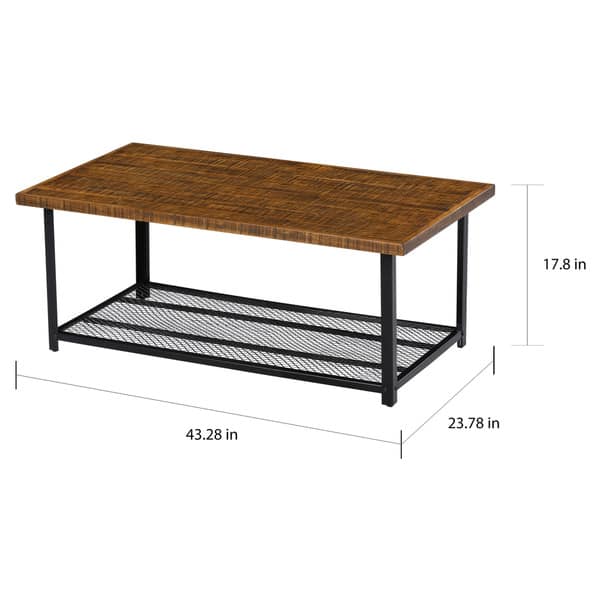 Photo inspiration: Picture Idea: Carbon Loft Enjolras Wood Steel Coffee Table With Storage Shelf