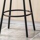 preview thumbnail 5 of 8, Frothingham Industrial 29" Swivel Barstool with Rubberwood Seat (Set of 2) by Christopher Knight Home