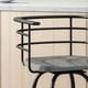 preview thumbnail 8 of 8, Frothingham Industrial 29" Swivel Barstool with Rubberwood Seat (Set of 2) by Christopher Knight Home