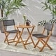 preview thumbnail 1 of 22, Hillside Outdoor Acacia Wicker Bistro Set by Christopher Knight Home - N/A