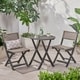 preview thumbnail 2 of 22, Hillside Outdoor Acacia Wicker Bistro Set by Christopher Knight Home - N/A