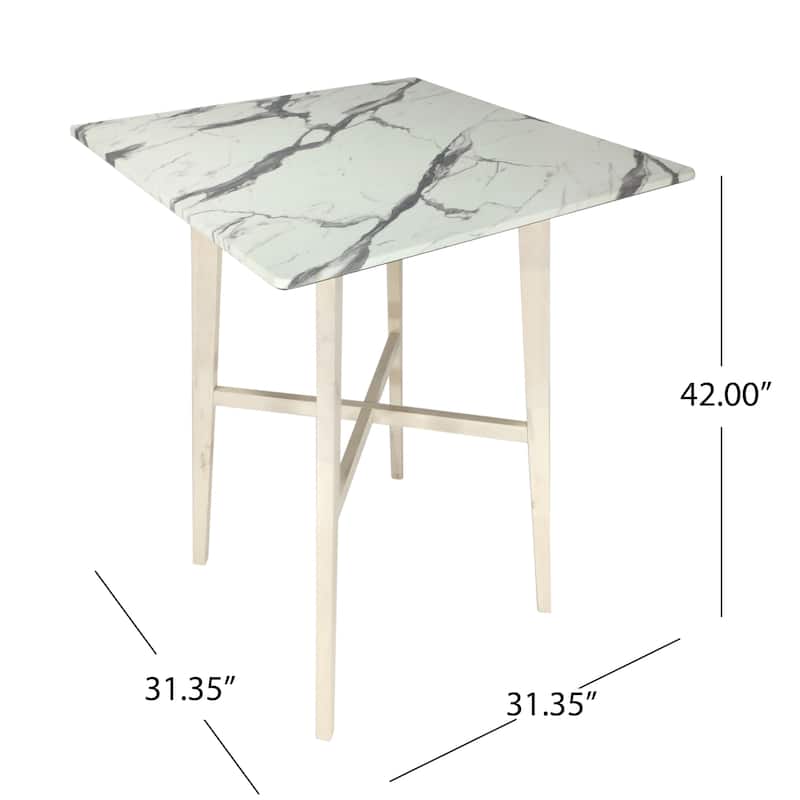 Kenilworth Modern Resin Square Bar Table by Christopher Knight Home