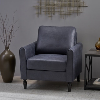 Blithewood Plush Microfiber Armchair by Christopher Knight Home