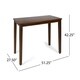 Broughton Contemporary Acacia Wood Bar Height Table (Table Only) by Christopher Knight Home - Thumbnail 2