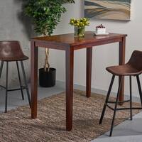 Broughton Contemporary Acacia Wood Bar Height Table (Table Only) by Christopher Knight Home