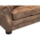 preview thumbnail 7 of 5, Rancho Rustic Brown Buckskin Fabric Upholstered Sleeper Sofa - 37 x 86 x 40