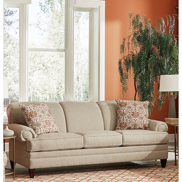 Made In Usa Tilson Beige Fabric Sofa On Free