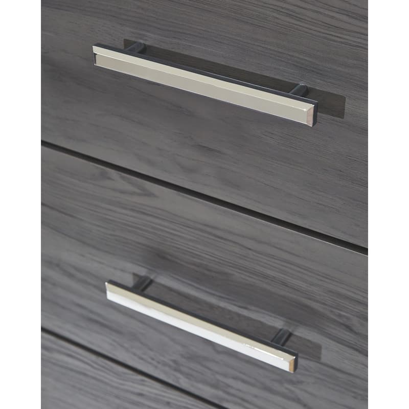 Lodanna Two Drawer Night Stand - Contemporary Style - Gray