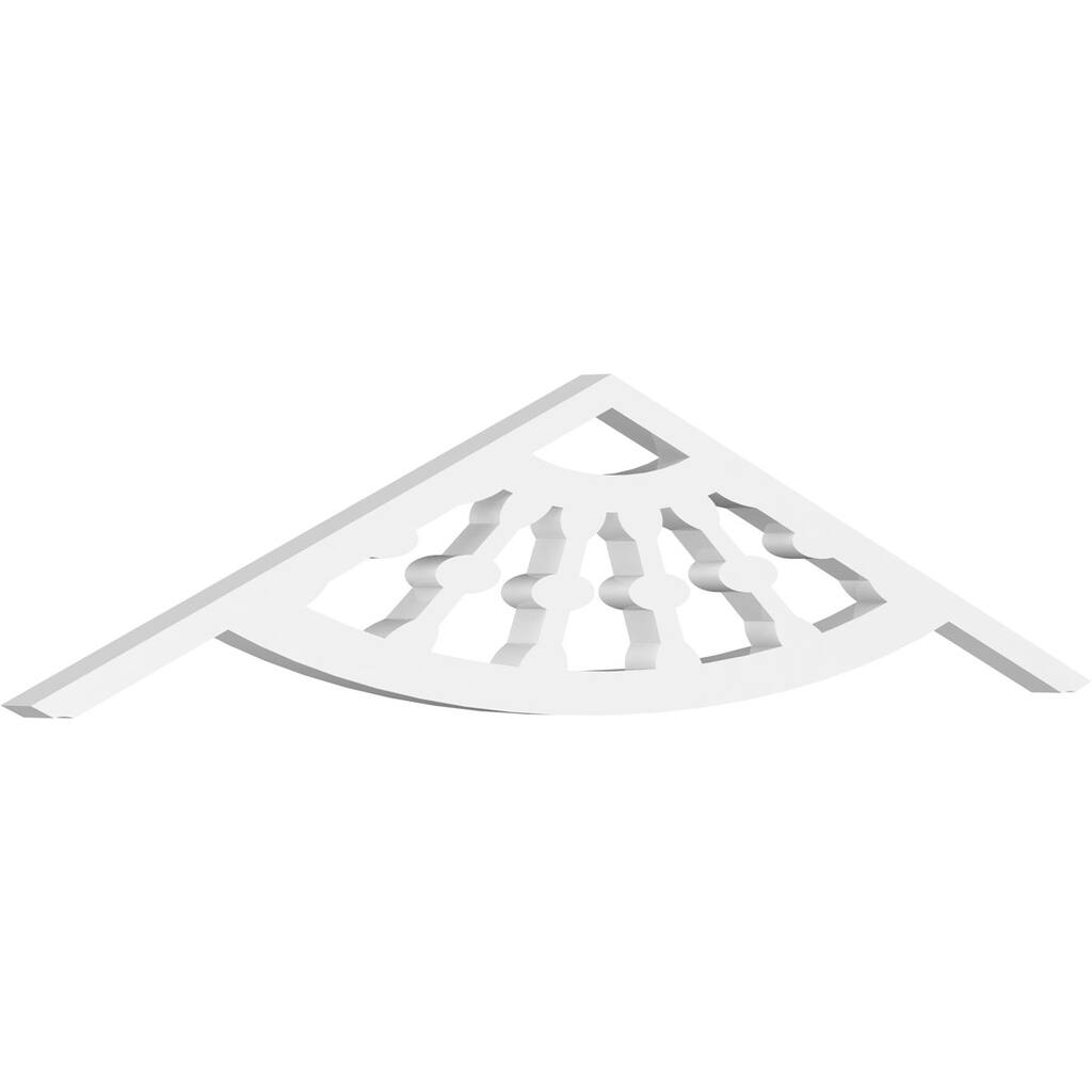 Classic Wagon Wheel Architectural Grade PVC Gable Pediment