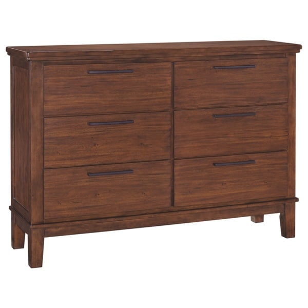 Ralene Dresser - Contemporary Style - Medium Brown - Overstock - 27415428