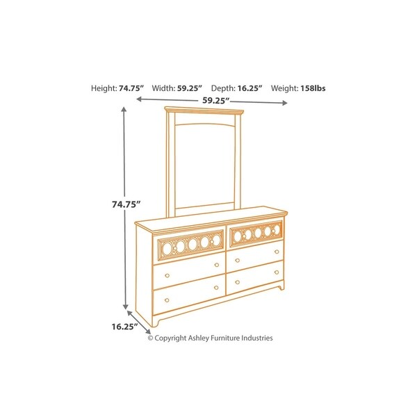 white children's dresser