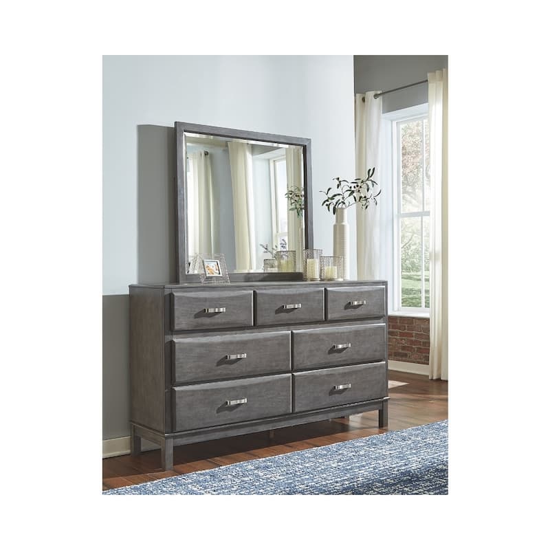 Signature Design By Ashley Caitbrook Weathered Gray 7-Drawer Dresser