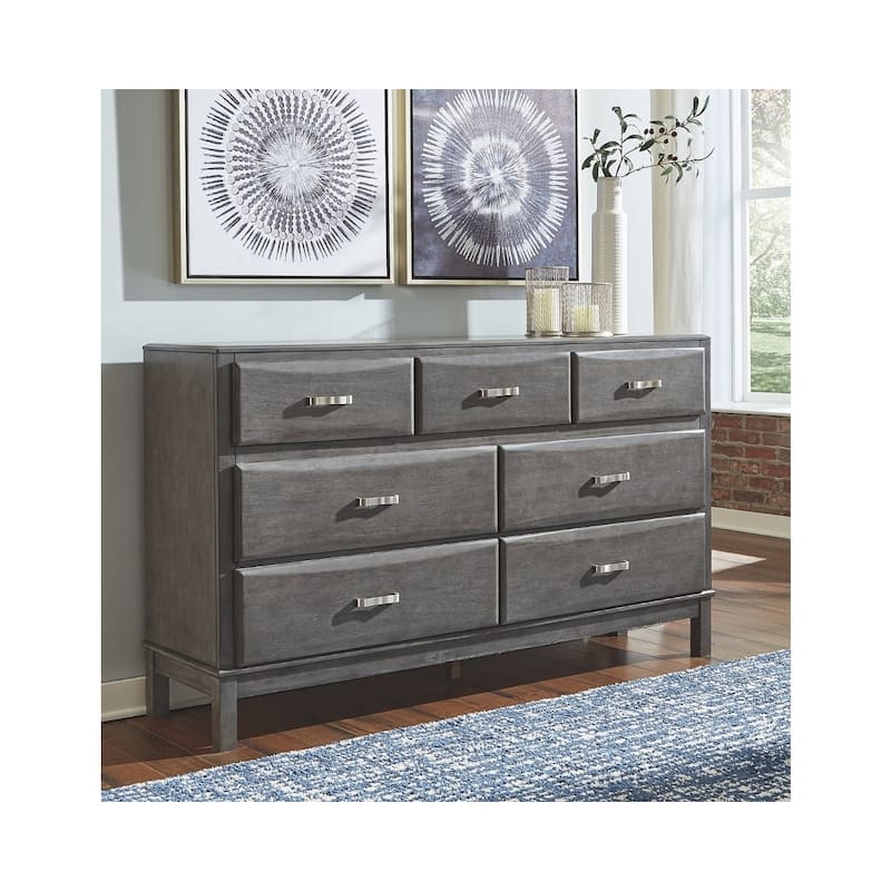 Signature Design By Ashley Caitbrook Weathered Gray 7-Drawer Dresser - Weathered Gray Dresser