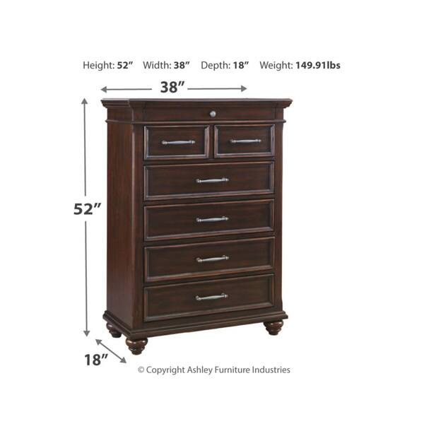 Brynhurst Chest Traditional Style Dark Brown Bed Bath & Beyond 27415576