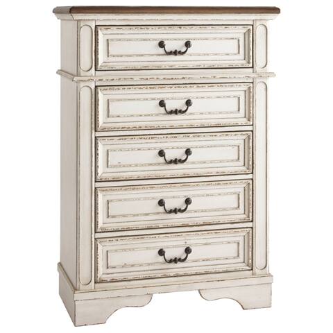 Signature Design by Ashley Nettle Bank Chipped White Chest