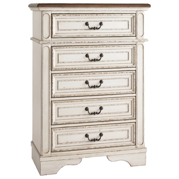 Signature Design by Ashley Nettle Bank Chipped White Chest