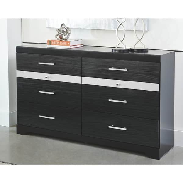 Shop Carbon Loft Orczy Contemporary High Gloss Black And Silver