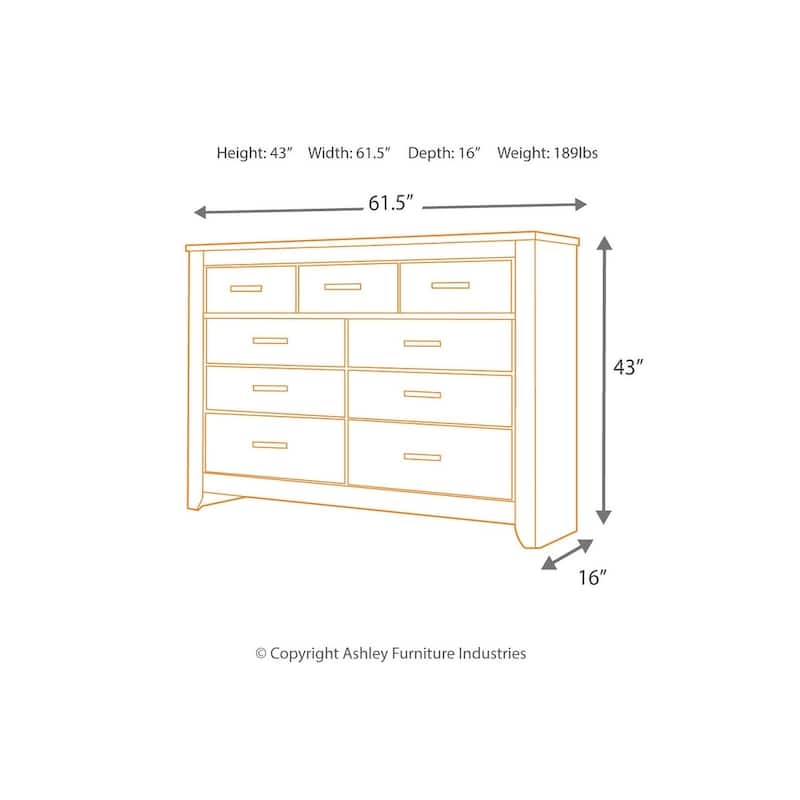 Zelen Warm Gray Dresser