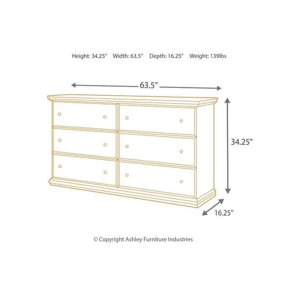 dimension image slide 1 of 3, Signature Design By Ashley Maribel Black Dresser