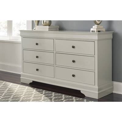 Jorstad Traditional Light Gray Dresser