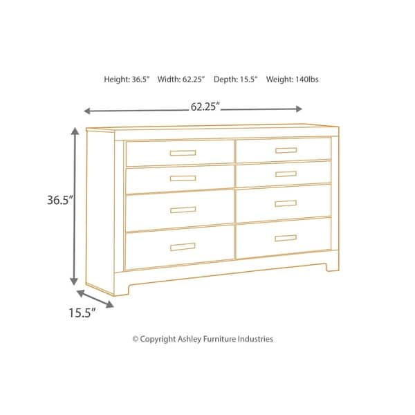 Shop Harlinton Warm Gray Charcoal Dresser Free Shipping Today