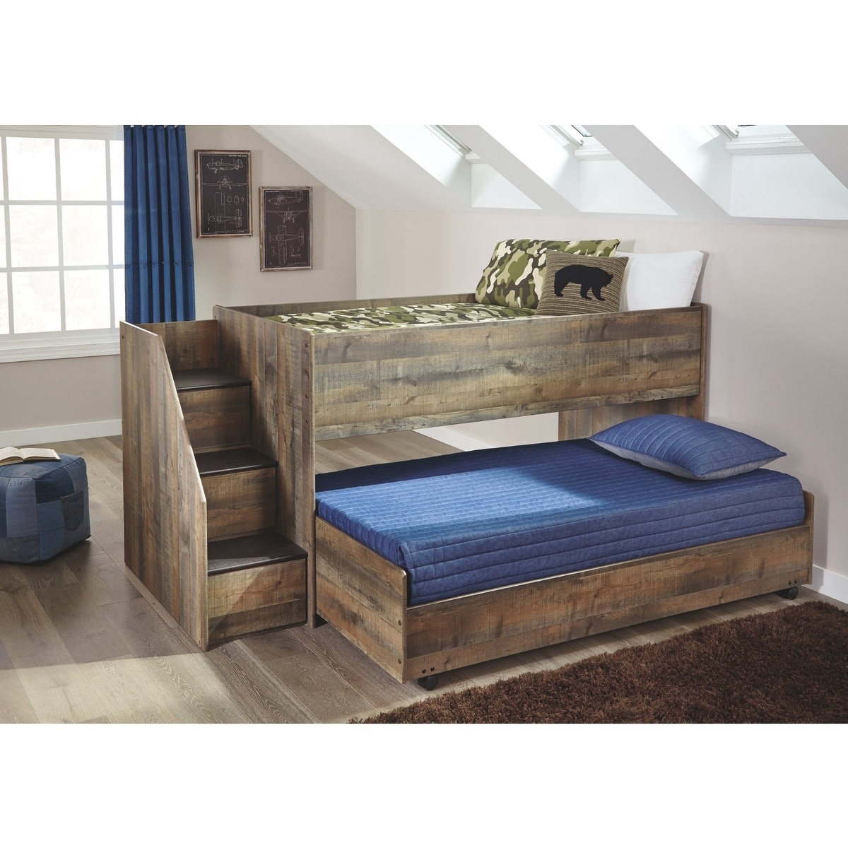 ashley trinell twin loft bed