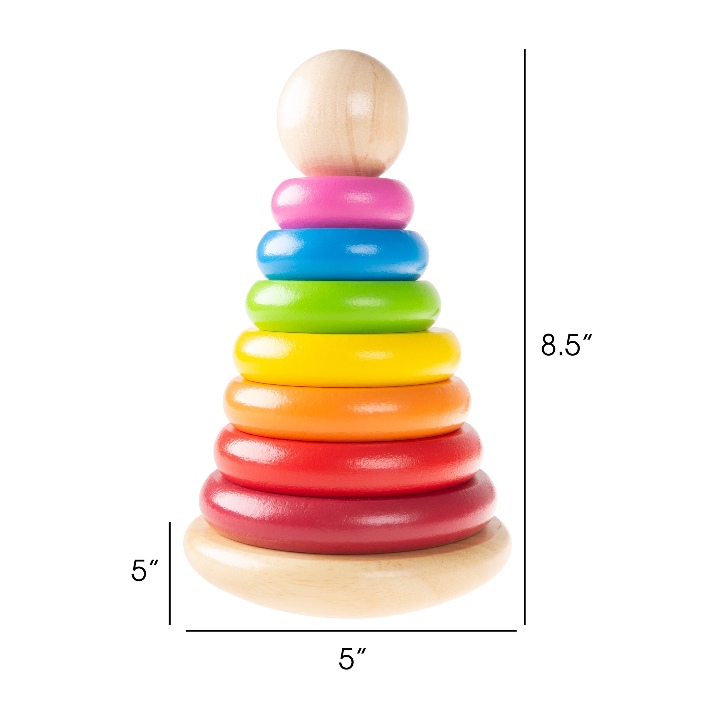 baby wooden stacking rings