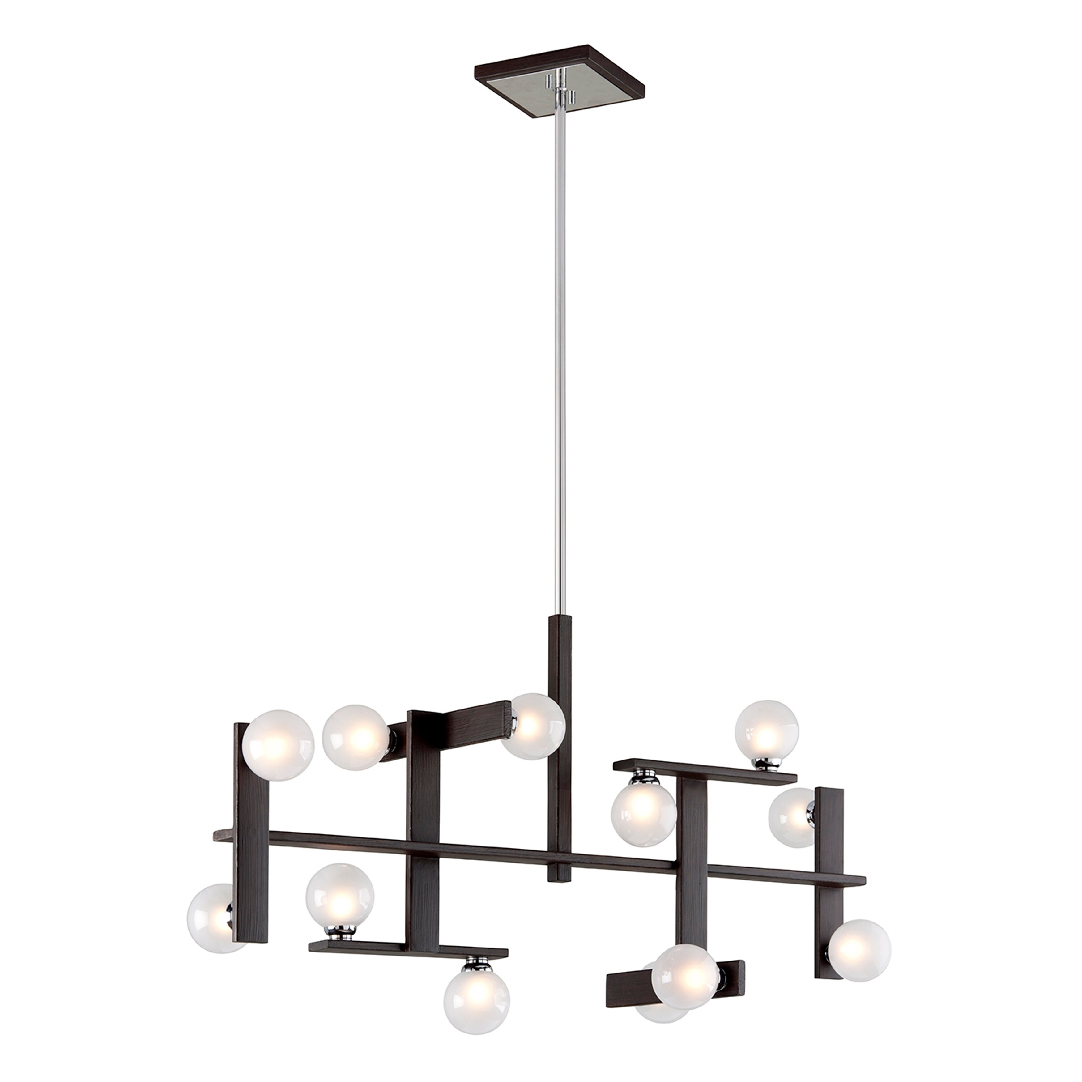 Troy Lighting Network 12-light Forest Bronze and Polished Chrome Chandelier - Chandeliers For Bedrooms by Overstock.com