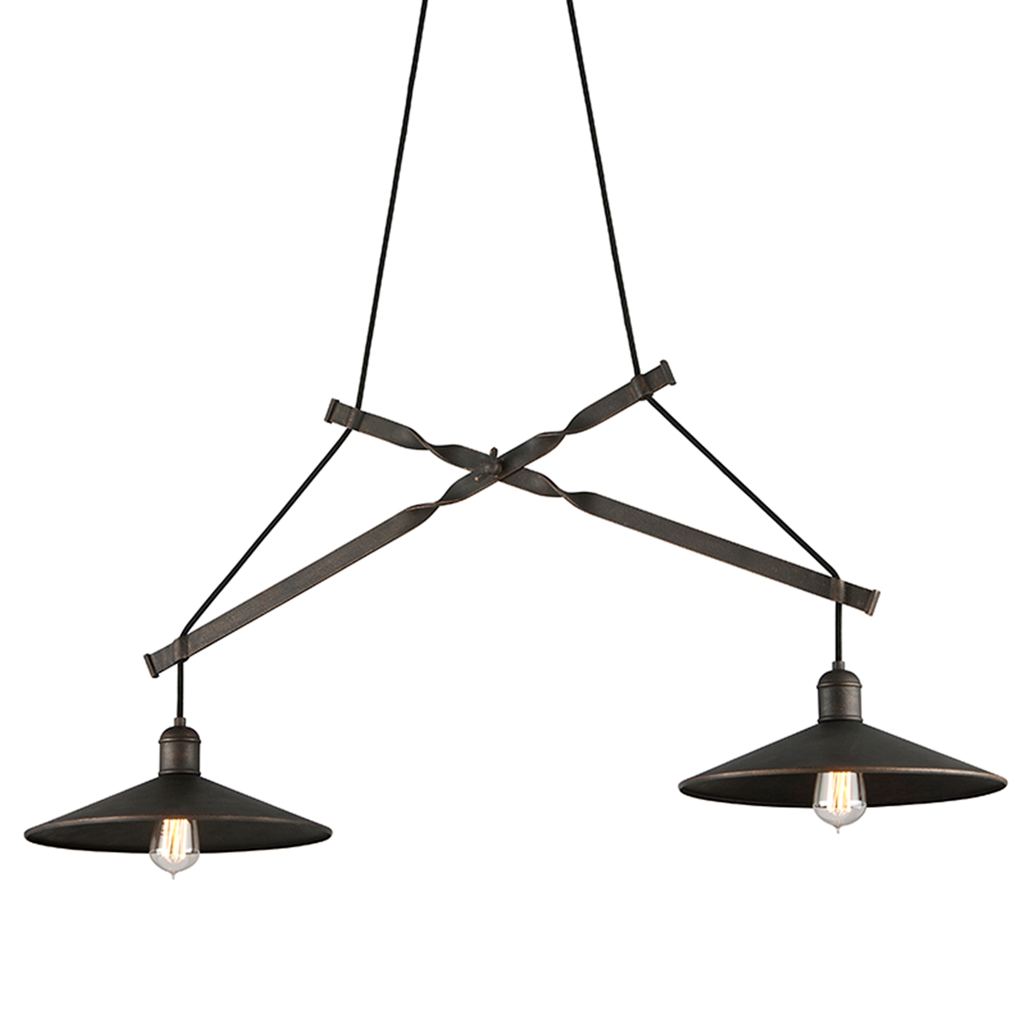 Troy Lighting McCoy 2-light Vintage Bronze Chandelier - Chandeliers For Bedrooms by Overstock.com
