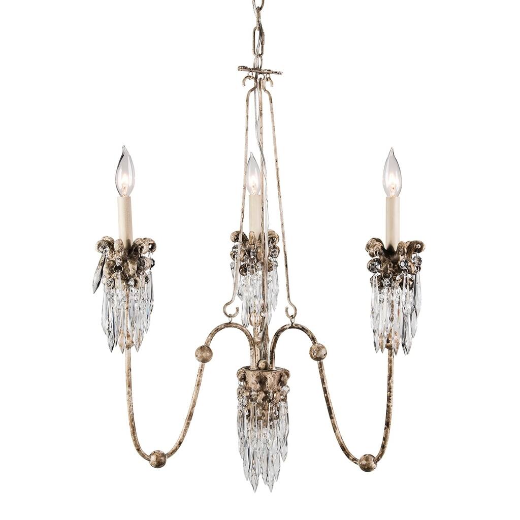 Vintage Mini Foyer or Bathroom Chandelier By Lucas McKearn