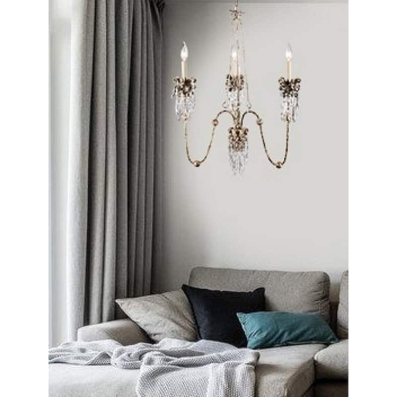 Vintage Mini Foyer or Bathroom Chandelier By Lucas McKearn